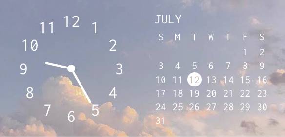 ☁⏰🗓 钟 小部件的想法[5ZDYR2PcS4WsYc6XDxa4]