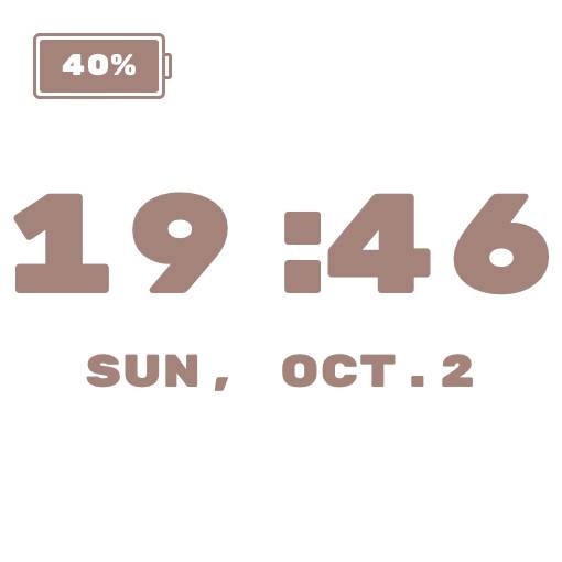 時計・充電 Temps Idées de widgets[lxnXo57ToWAH6JJR7fHM]