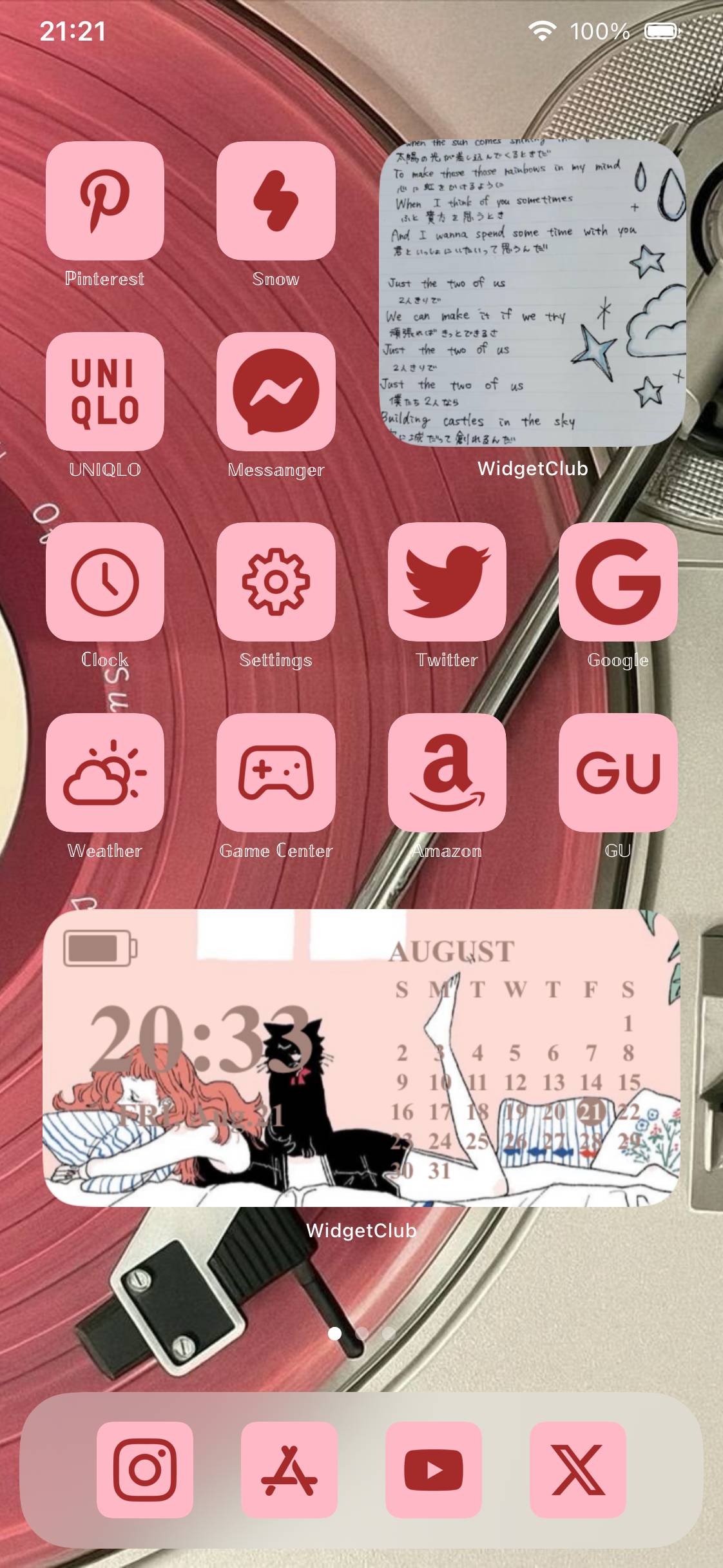 ピンク系統Home Screen ideas[F6Pfe1jh5nGbuQQCuJR1]