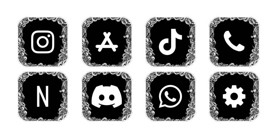 skull icons App Icon Pack[k4scaXE3uCvgpbe925xx]