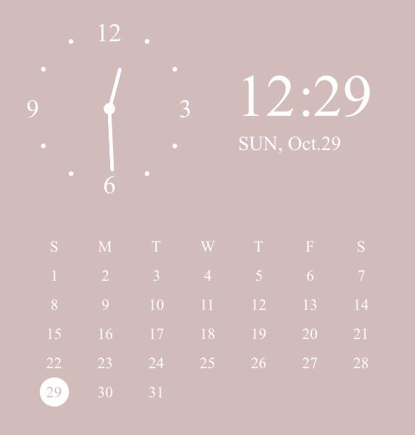 Calendar Hodiny Nápady na widgety[MS10Q9MjpcKrQAOOBqSO]