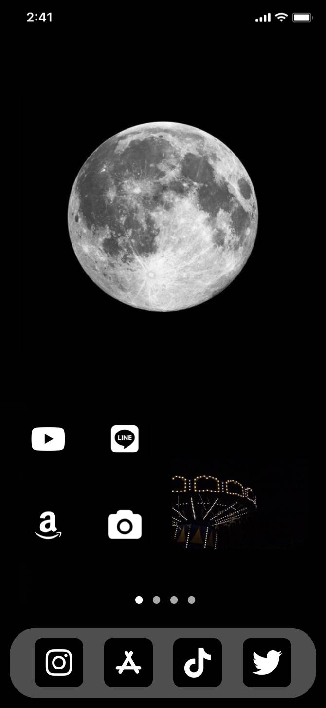 月🌕　黒🖤أفكار الشاشة الرئيسية[PdltAtqBtT9KuKvspiyC]