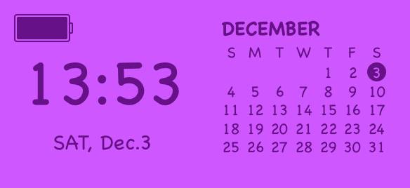 紫 Kalender Widget-Ideen[us7aGqkiaIqA33mJ7q5e]