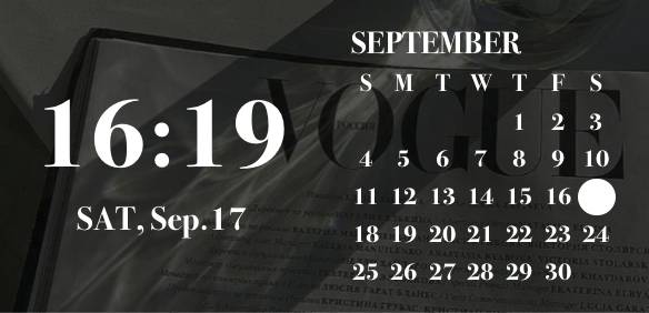 時計×カレンダー Kalenteri Widget-ideoita[n409Glq1Y8oAYLaStxFX]
