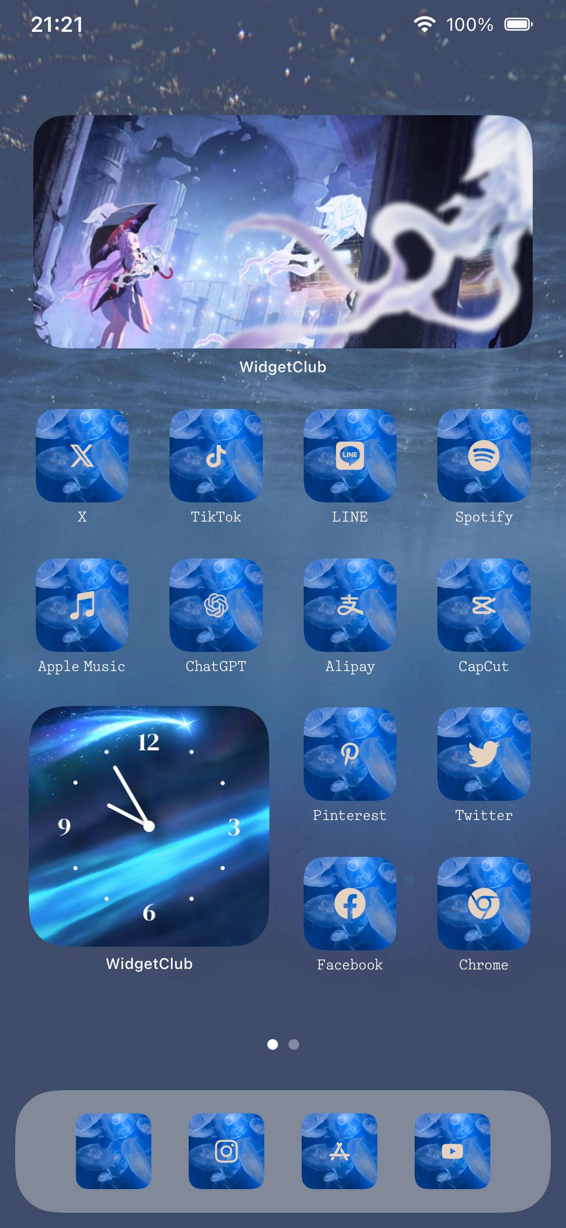 🪼クラゲと青色Home Screen ideas[KBpiVp8IaFuQKSUs69C6]