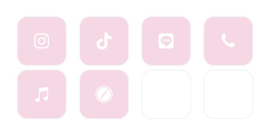 pink Pachetul de pictograme pentru aplicație[iG33mH6H2bebslwLH2EA]