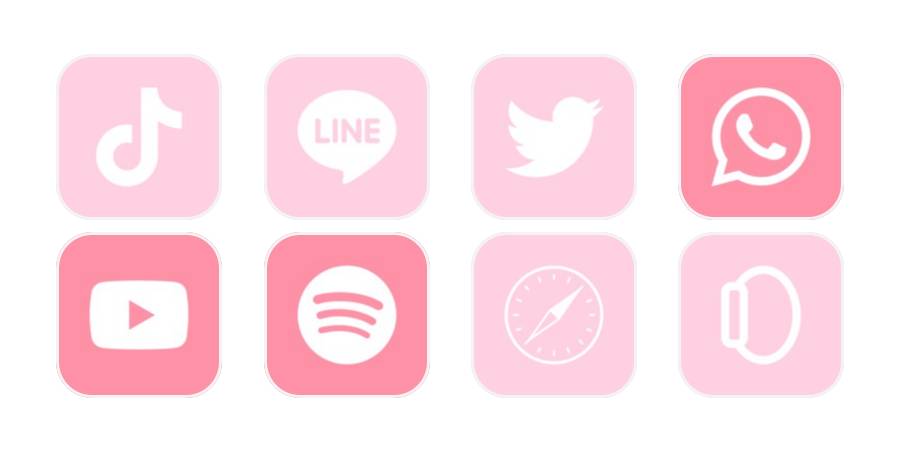 Różowy Pakiet ikon aplikacji[8gFBcGelG1PUmkthApjN]