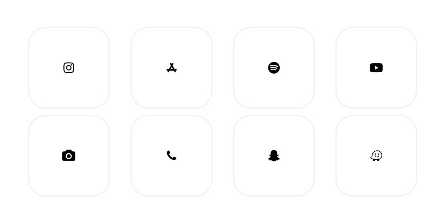White Пакет с икони на приложения[QFfdWjF1tTvPIEH9rQwJ]