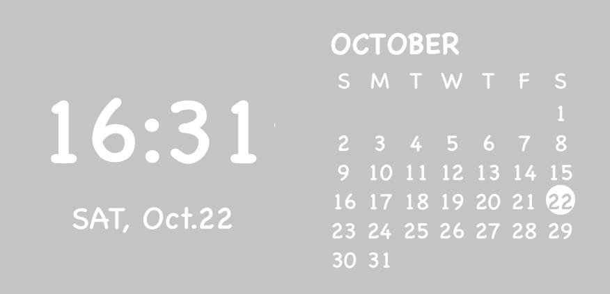 時計、カレンダー Calendrier Idées de widgets[BZSu8ytAM8zwWOlfixwt]