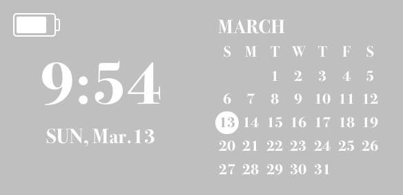 時間 Calendar Widget ideas[9FA7a2t204mhl2r5VwFL]