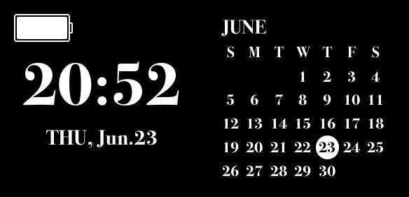 黒 Calendar Widget ideas[vqLGETP7J45oyN1aBbDN]