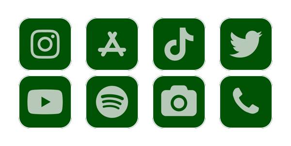 Alphin green App Icon Pack[IxmBhJdlY9U3SHVPXeXB]