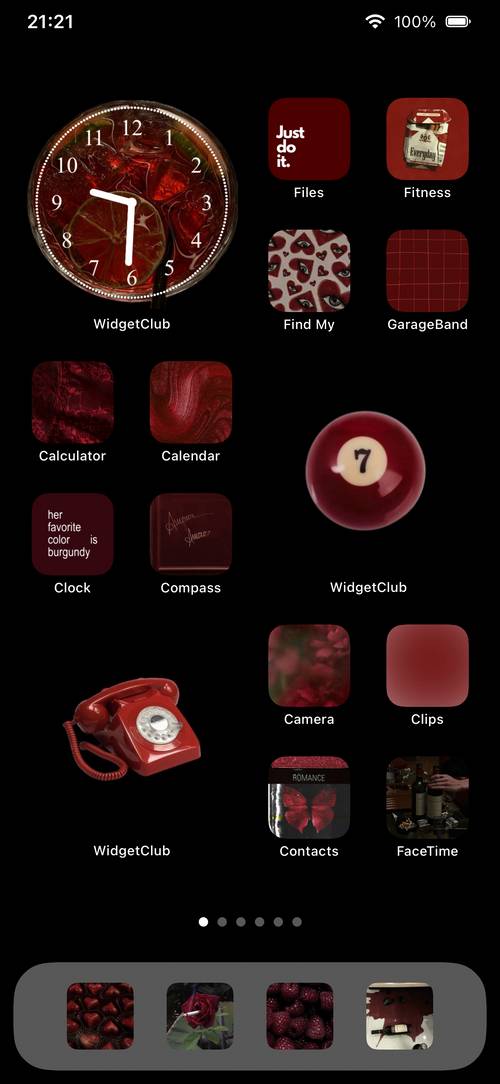 Red & black ❤️🖤⋆͛*͛ Home Screen ideas[uyfGfqFnIZq2Eho7RDPA]