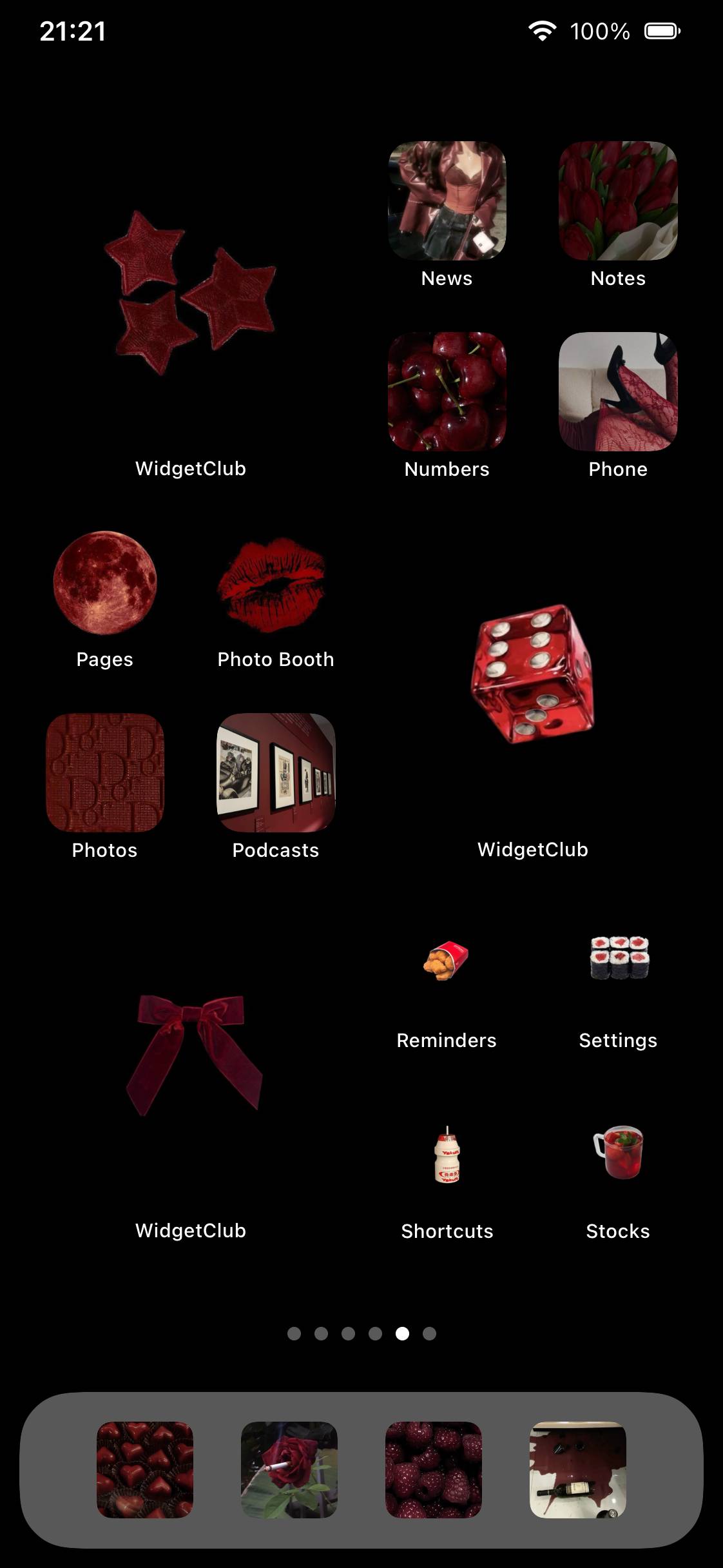 Red & black ❤️🖤⋆͛*͛Home Screen ideas[uyfGfqFnIZq2Eho7RDPA]