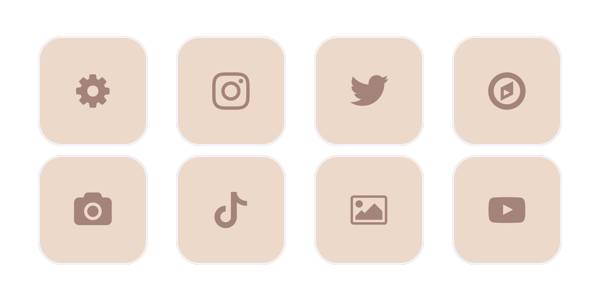 Beige App Icon Pack[TR613AcT6lxSI1O3sge7]