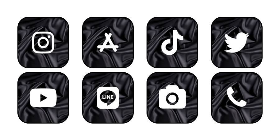 BLACK App Icon Pack[vIBVVAHZajtcVUw4PMXH]