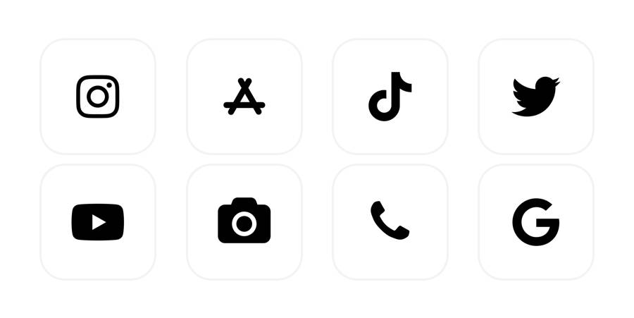 white Pacchetto icone app[WPUC7sA1eq6dt8rL1jph]