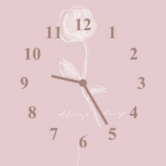 ピンク Uhr Widget-Ideen[cwKQTinDVL1xjKwfcPl7]