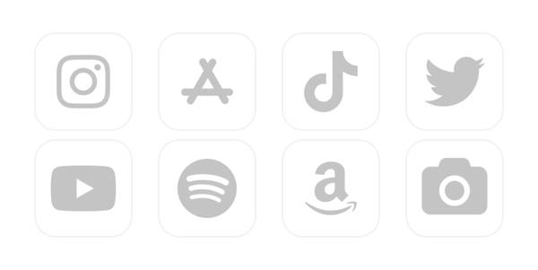gray and white App Icon Pack[ckP1NmBtyiiVd2WSIgiT]