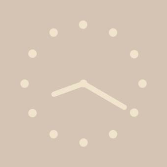 ブラウン系 Reloj Ideas de widgets[0jQmf2CGcviNpuC0iROj]