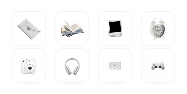 Blanco Paquete de iconos de aplicaciones[D6xVCwisZplUrowSL0qP]