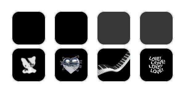 黒系icon App Icon Pack[E5BqyXRfZnKVxhpYCmUa]