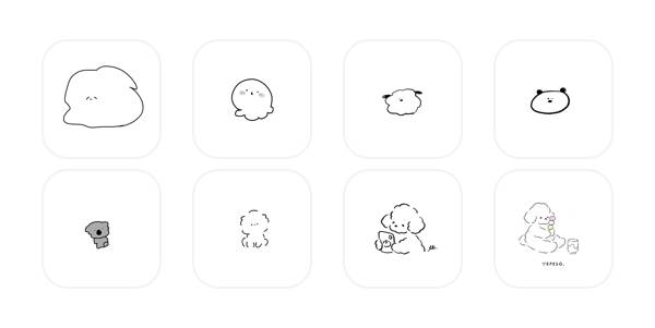 オシャレアイコンApp Icon Pack[PW3J4hJAAKaxEWqbO8y4]
