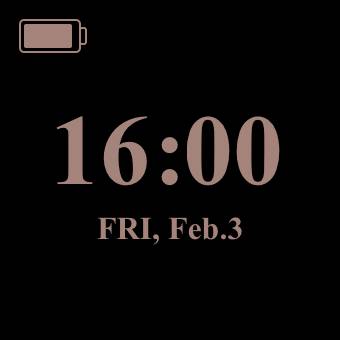 Black Clock Tempo Ideias de widgets[N8BO0OnWxnBpNySBwpaQ]