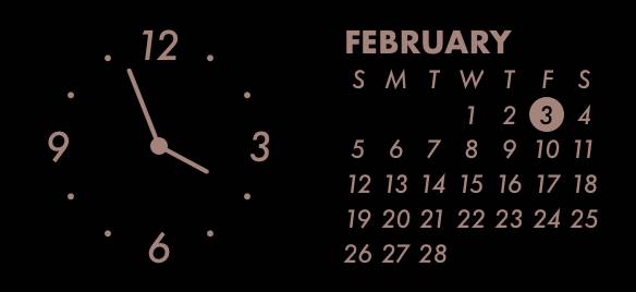 Black Clock Orologio Idee widget[0j8iNYAmsp2bkYANSMiZ]