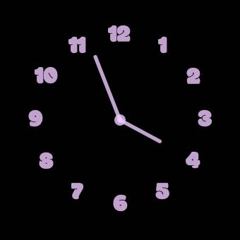 black and purple 時計ウィジェット[QGpnI7xC1YA9jjQutoSl]