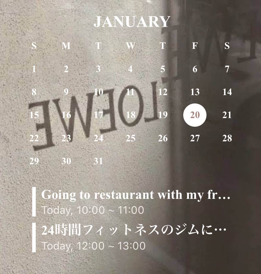 Calendario Idee widget[IIovVquCLwdyO2xSmv9t]