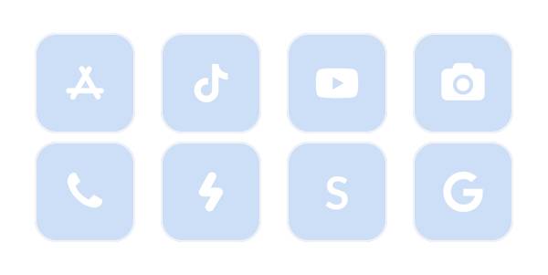 Light blue App Icon Pack[qAtEj40vedMVV2RYjyWH]