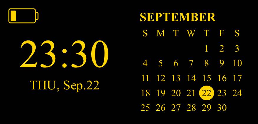 Black series clock&calendar Календар Ідеї для віджетів[WbigOu9mco6DFumjNn1j]