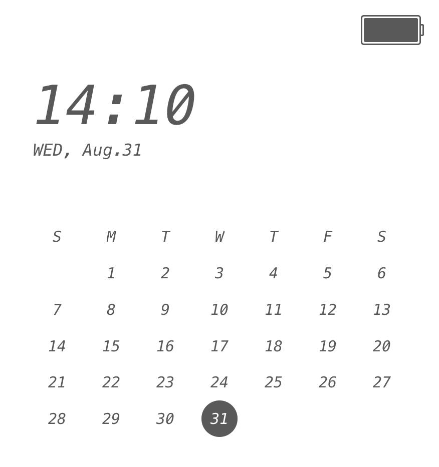 Calendário Ideias de widgets[KcRxcTnZe6cEPfrVziIq]