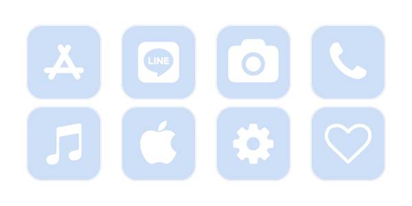 Light blue חבילת אייקונים של אפליקציה[9LUTE5bdmxBMdHCLNdYj]