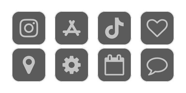 Grey App Icon Pack