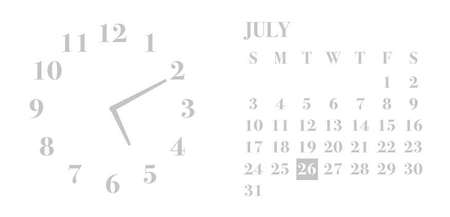 シンプル　時計　カレンダー Uhr Widget-Ideen[lu5ahP0qHAW2mnyTkeY5]