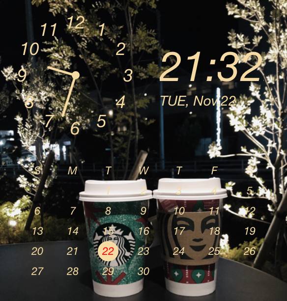 Starbucks Clock Widget ideas[bKO5wh2P6ggxdpQLy0qS]