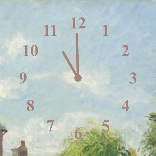 sky x chocolate clock Horloge Idées de widgets[hY12fRguBqoh3XpR7uMP]