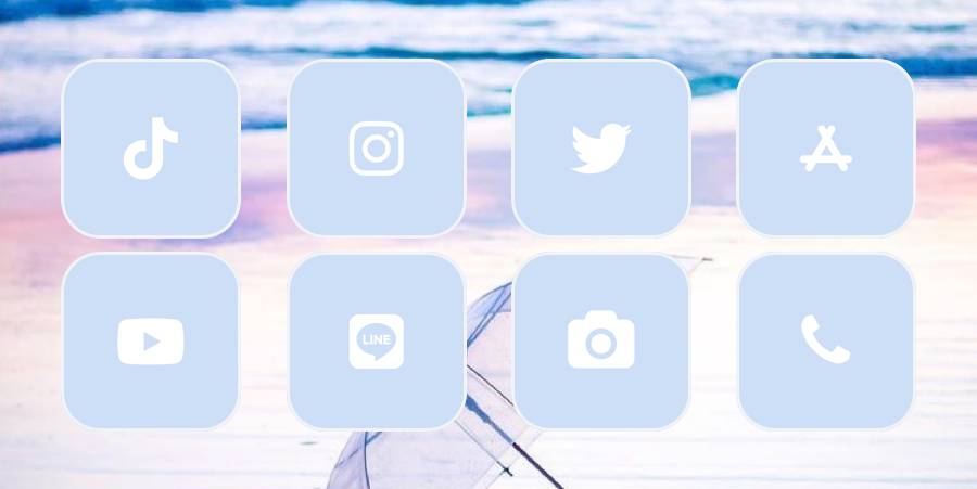 Light blue App Icon Pack[CpcOpvYftT4YFHdbzz5S]
