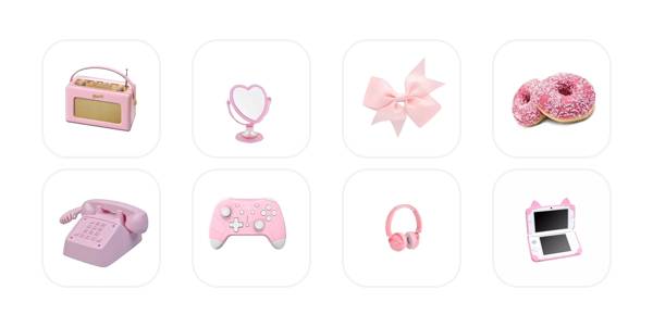 ピンク Paquete de iconos de aplicaciones[I7KxOUHn5b6dQZvdXNGg]