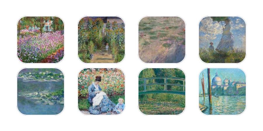 Monet Set Paquete de iconos de aplicaciones[96wmxof2euYivni0ylDS]