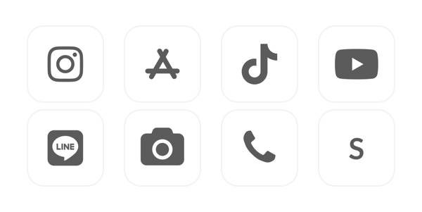 も の く ろ 🤚🏻 App Icon Pack[ddtRuIo9eoLsMFHWGRTP]
