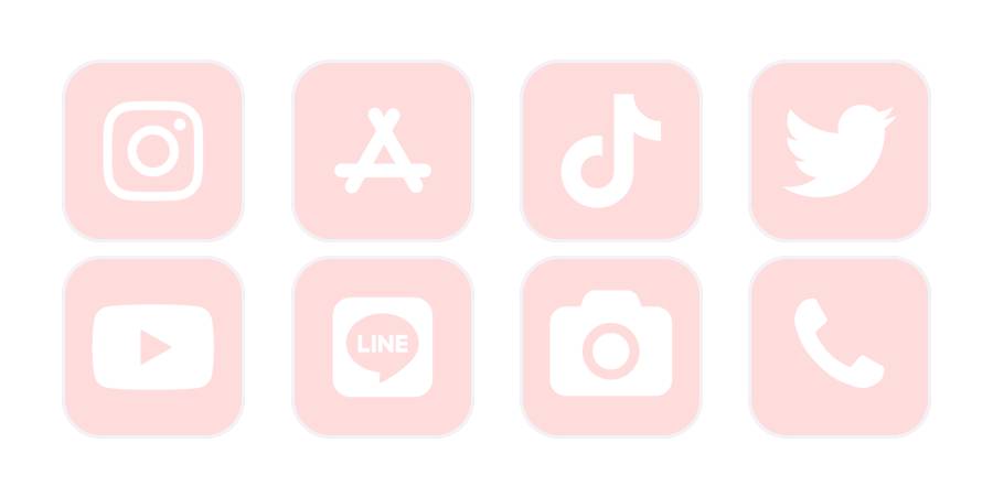 ピンク App Icon Pack[iKol8y0GOqbAFSk44Ngy]