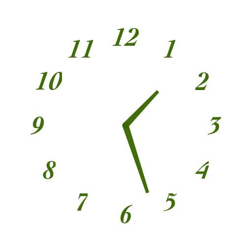 みどり Reloj Ideas de widgets[GhAhuSWS9hbPZ1DmT6L1]