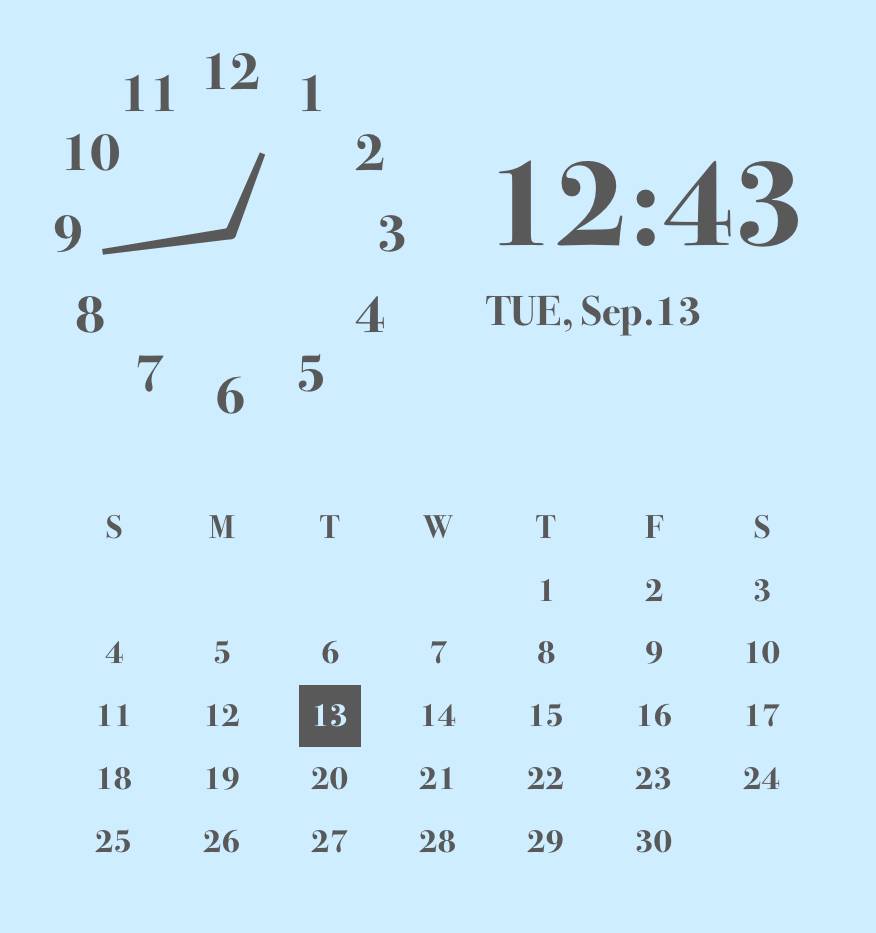 calendar 時計ウィジェット[J4KKYnF2WioBAUKfoO4k]