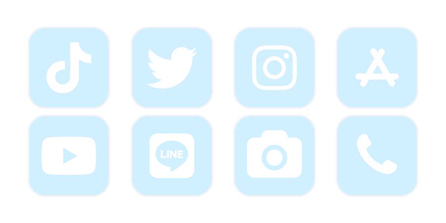 Light blue App Icon Pack[yO8fVQijSAPfq1VRpjUT]