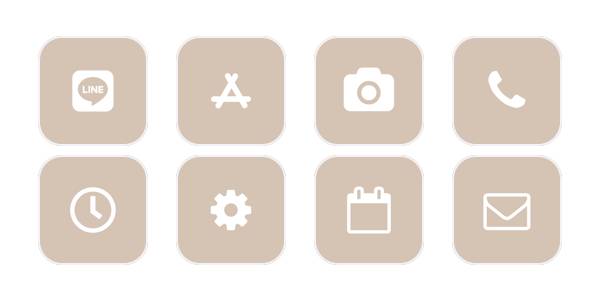 Beige App Icon Pack[BdP5b2ej6leZz7yxrSft]