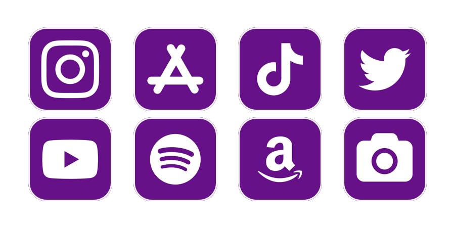 Dark purple App Icon Pack