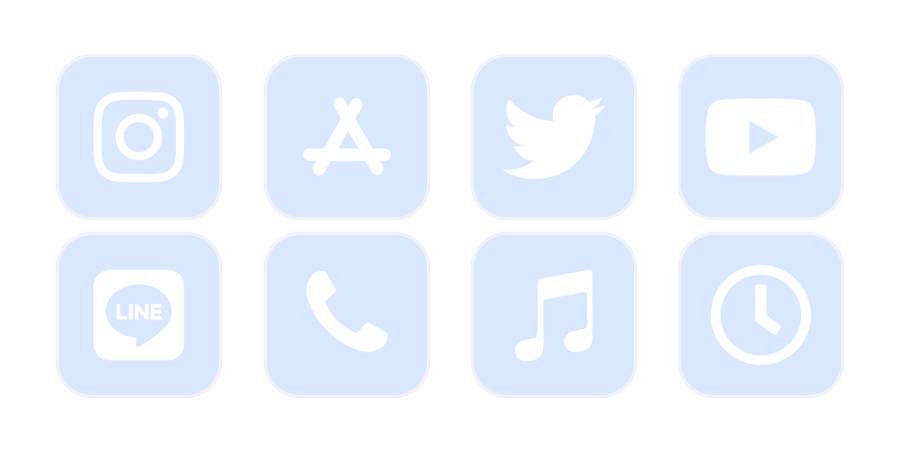 ペールブルー App Icon Pack[7LXu9kzwq3PFRtwOO53q]